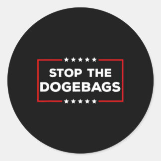 Stoppt die Dogegs Anti Doge Trump Runder Aufkleber