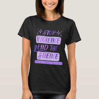 Stoppt die Gewalt und beendet die stille häusliche T-Shirt