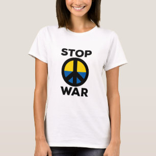 Stoppt die Kriegsflagge in der Ukraine T-Shirt