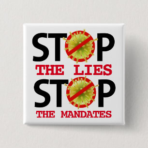 Stoppt die Lügen Button