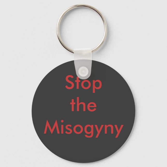 Stoppt die Misogynie Schlüsselanhänger (Vorderseite)
