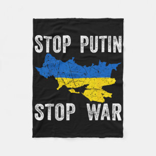 Stoppt die Tötung - Stoppt Russland - Stoppt den K Fleecedecke
