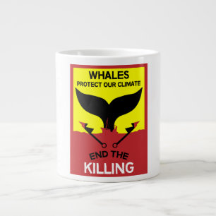 Stoppt die Waljagd Verbot des Schutzes der Meere Jumbo-Tasse