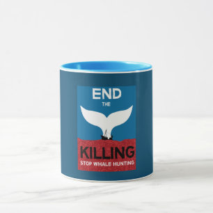 Stoppt die Waljagd Verbot des Schutzes der Meere Tasse