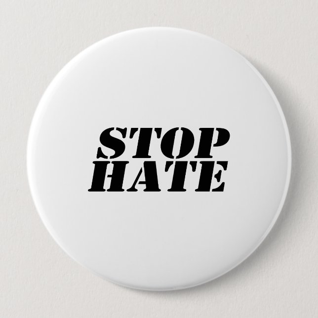 Stoppt Hass Button (Vorderseite)