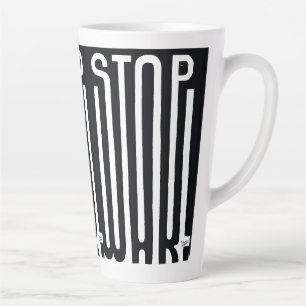 Stoppt Krieg Schwarz und Weiß Motiv Milchtasse