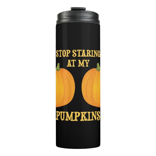 Stoppt meine Pumpkins Thermosbecher (Vorderseite)