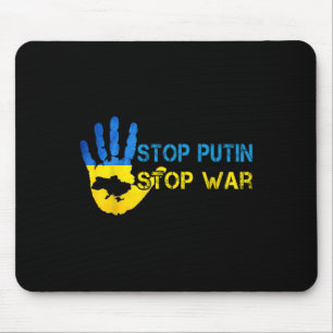Stoppt Putin Stoppt den Krieg Unterstützt die Ukra Mousepad