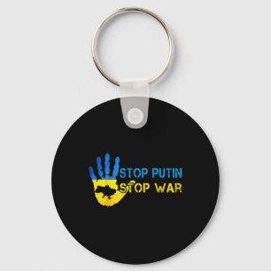 Stoppt Putin Stoppt den Krieg Unterstützt die Ukra Schlüsselanhänger