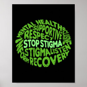 Stoppt Stigma Mental Health Awareness Warrior Coun Poster