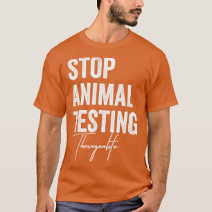 Stoppt Tierversuche Das vegane Leben Tierrechte T-Shirt