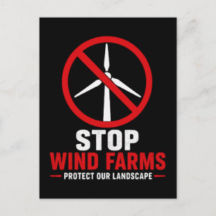 Stoppt Windparks, schützt unsere Landschaft Postkarte