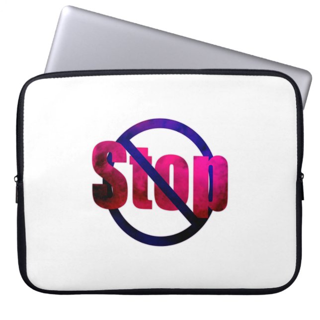 Stopptasche Laptopschutzhülle (Vorderseite)