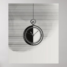 Stoppuhr moderne minimalistische Linienart