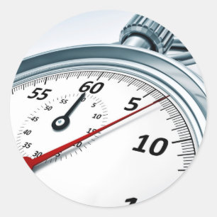 Stoppuhr Runder Aufkleber