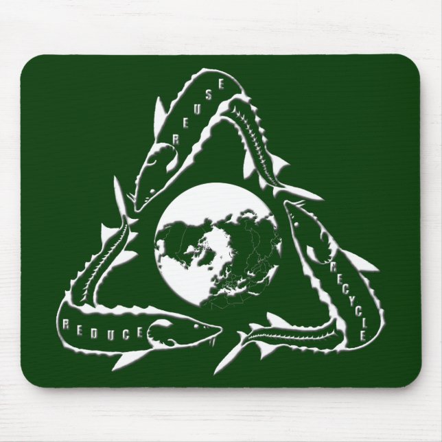 Stör-Mausunterlage - recyceln Sie Mousepad (Vorne)