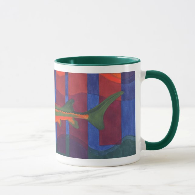 Stör-Sonnenuntergang Tasse (Rechts)
