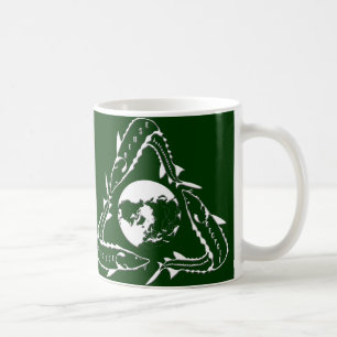 Stör-Tasse - recyceln Sie Weiß Kaffeetasse