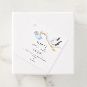 Storch Baby Shower Fevor Tags Geschenkanhänger