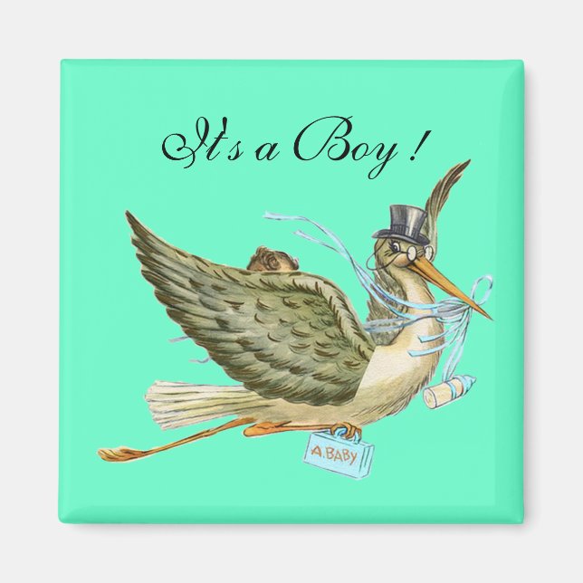 STORCH BABY SHOWER MAGNET (Vorne)
