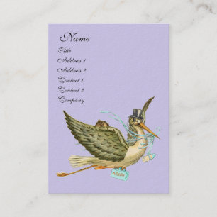 STORCH BABY SHOWER VISITENKARTE