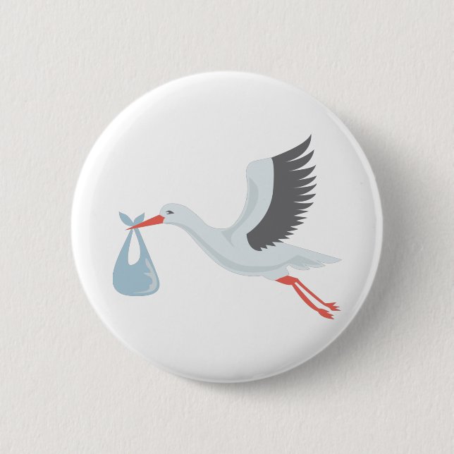 Storch der Lieferung Button (Vorderseite)