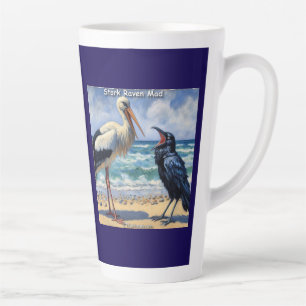 Storch Rabe Verrückt – Strandvogel-Banter Milchtasse