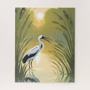 Storch Sumpf   Everglades National Park Aquarell