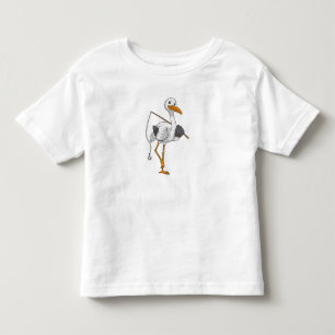 Storch wie Fisher mit Angelrute Kleinkind T-shirt