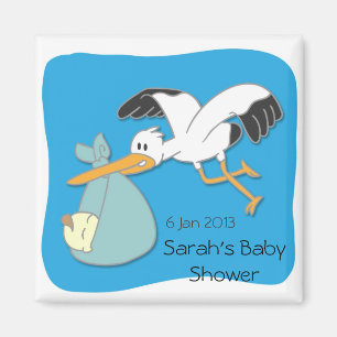 Storchen-Magnet für Baby-Party mit Cartoon-Baby Magnet