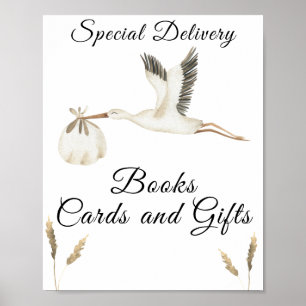 Storchendusche - Bücher, Karten und Geschenke Poster