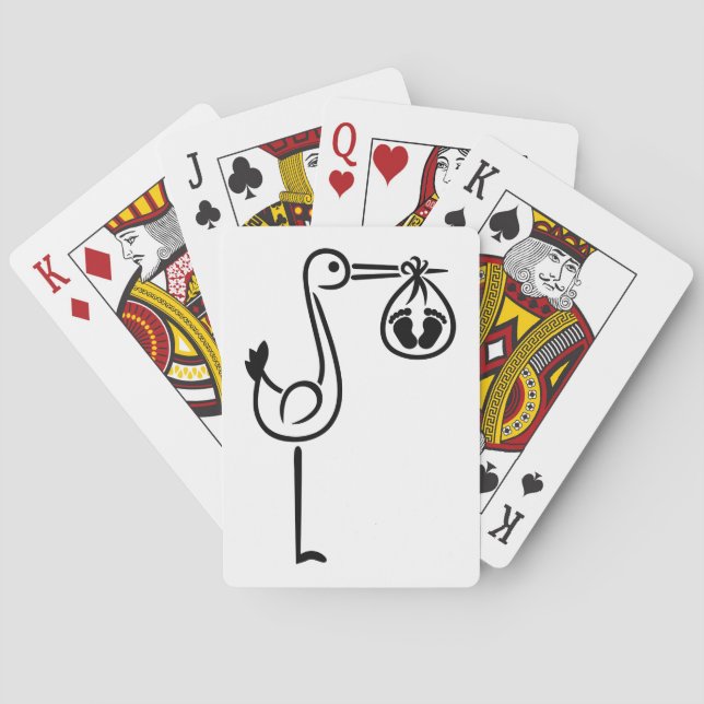 Storchenfüße Spielkarten (Rückseite)