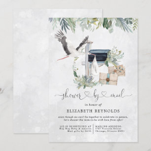 Storchlieferung   Virtual Baby Dusche per Mail Einladung