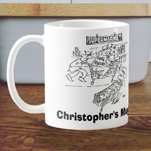 Store Detectives Shopping Trolley Store Security Kaffeetasse