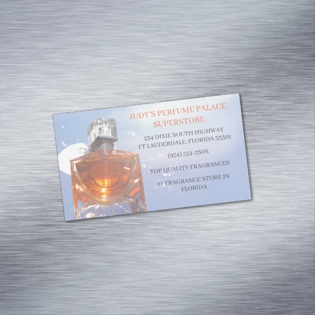 Store/Hersteller/Geschmacksmusterflasche Magnetische Visitenkarte (Beispiel)