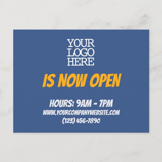 Store ist nun Open Client Mailing Postkarte (Vorderseite)