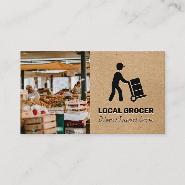 Store Manager | Lieferung von Nahrungsmitteln | BA Visitenkarte (Vorderseite)