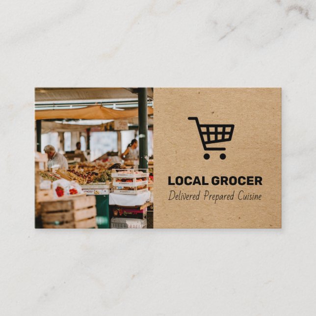 Store Manager | Lieferung von Nahrungsmitteln | BA Visitenkarte (Vorderseite)