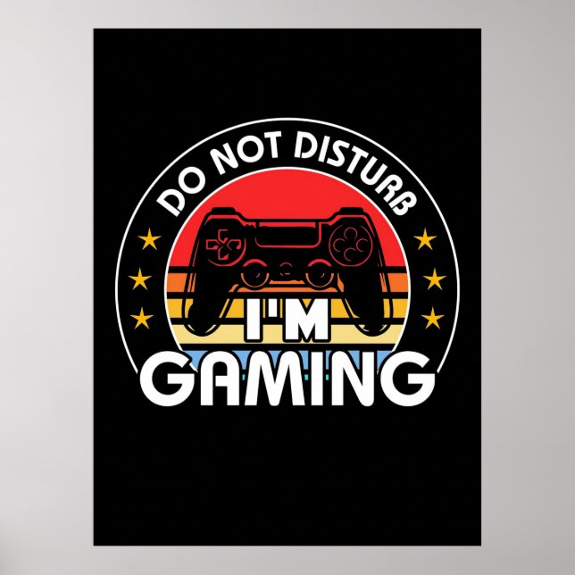 Störe nicht, dass ich spiele poster (Vorne)