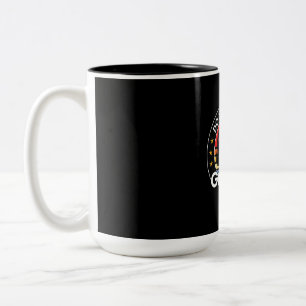 Störe nicht, dass ich spiele zweifarbige tasse