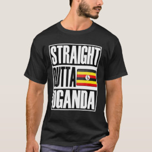 Storecastle: Geradeaus Uganda Funny Gift Flag T-Shirt