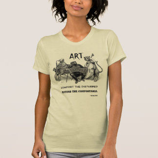 "Stören Sie den bequemen" Kunst-T - Shirt