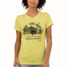 "Stören Sie den bequemen" Kunst-T - Shirt