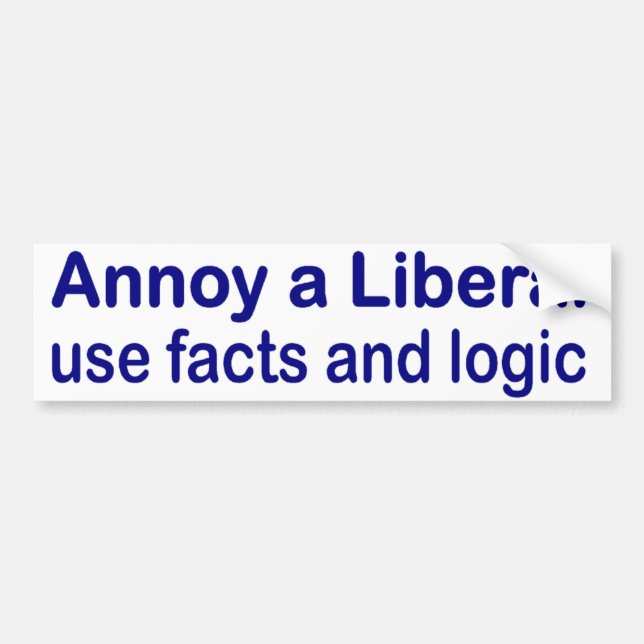 Stören Sie einen Liberalen Autoaufkleber (Vorne)