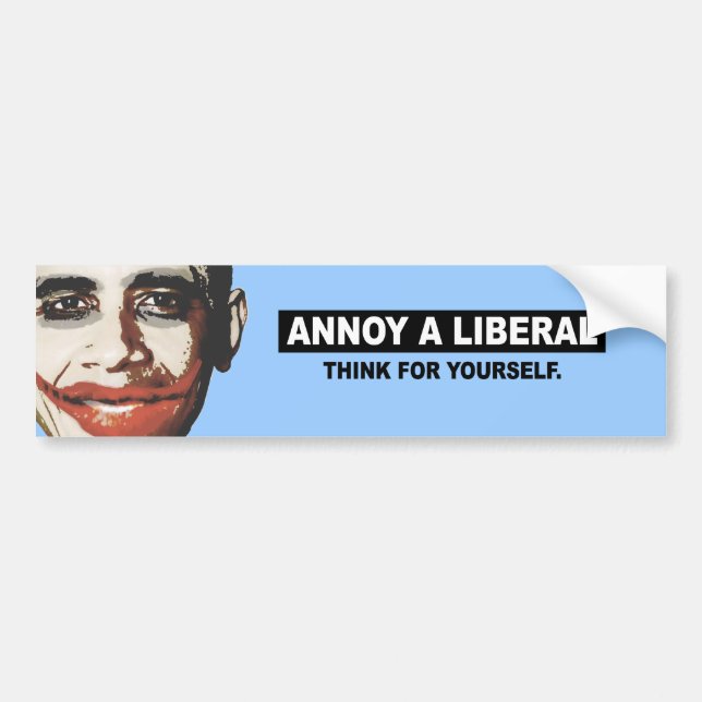 STÖREN SIE EINEN LIBERALEN. DENKEN SIE FÜR SELBST AUTOAUFKLEBER (Vorne)