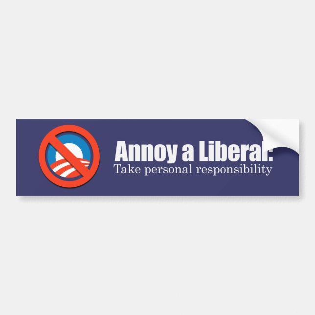 Stören Sie einen Liberalen - nehmen Sie Autoaufkleber (Vorne)
