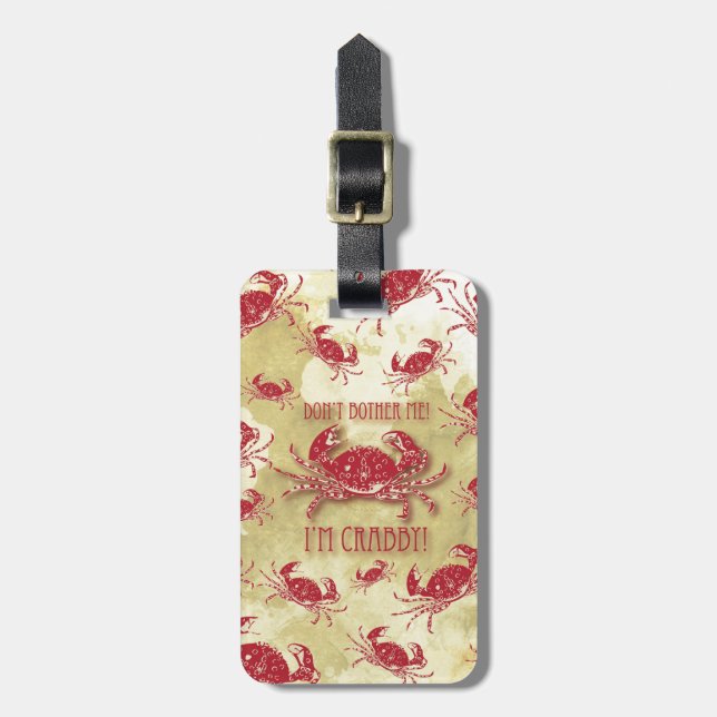 Stören Sie mich nicht, ich sind mürrisches Gepäckanhänger (Vorderseite vertikal)