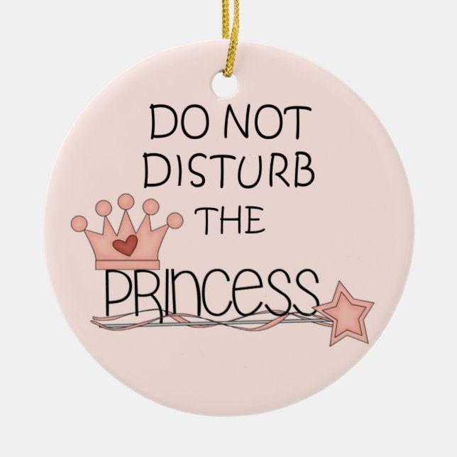 Stören Sie nicht den Aufhänger Prinzessin-Tür Keramikornament (Vorne)