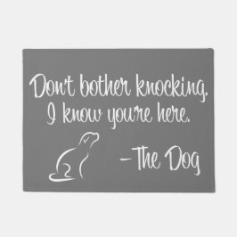 "Stören Sie nicht, Fußmatte zu klopfen"