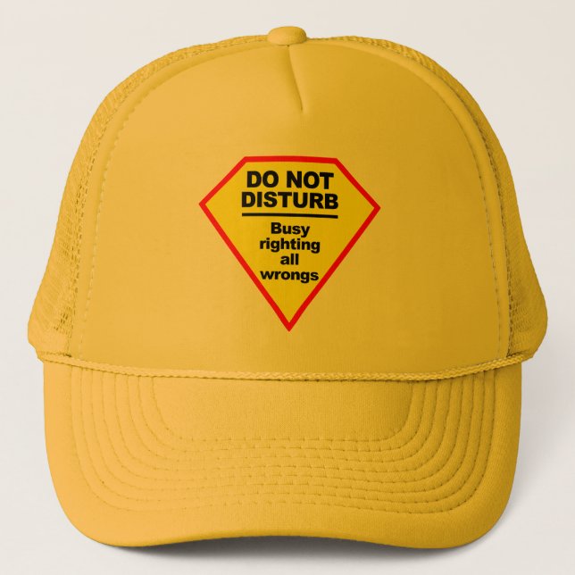 Stören Sie nicht Hut Truckerkappe (Vorderseite)